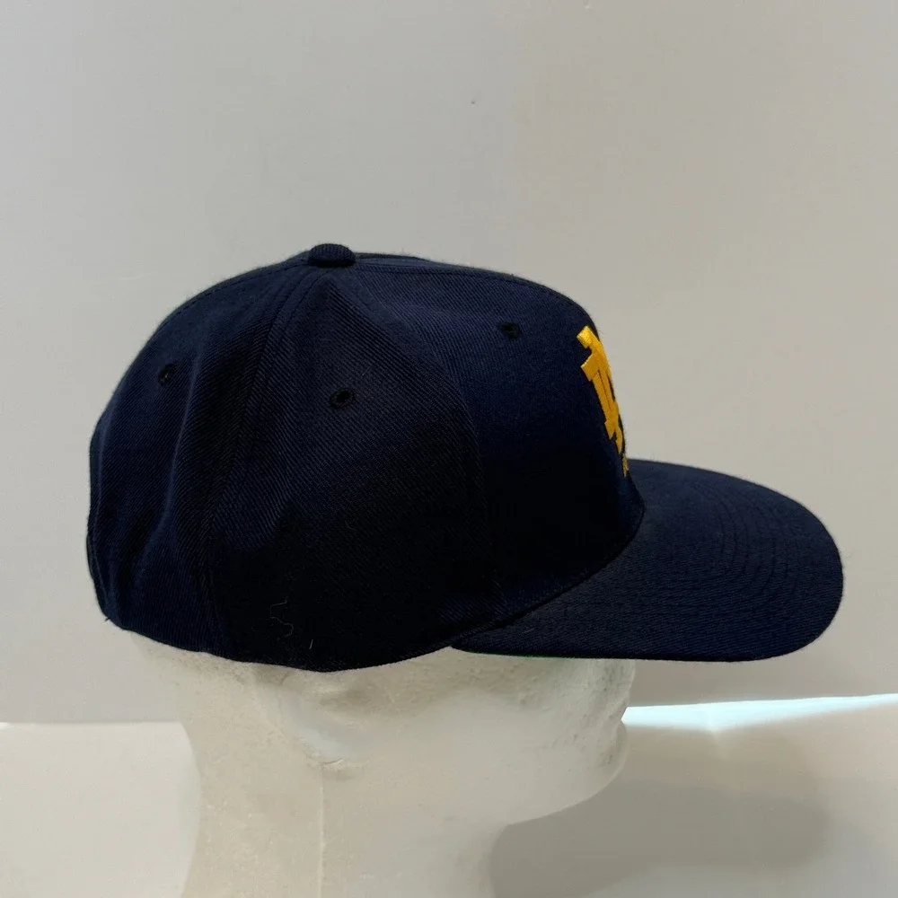 Vintage Sports Specialties Notre Dame Fighting Irish Snapback Hat Navy Blue Gold